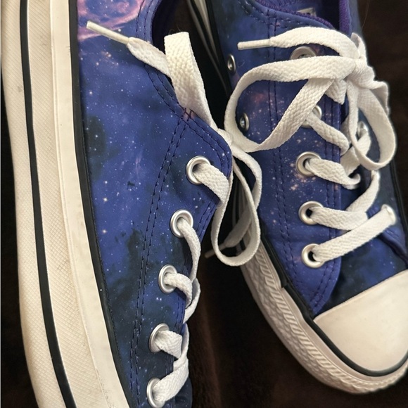 Converse Women’s Galaxy Purple Sneakers - Picture 2 of 9